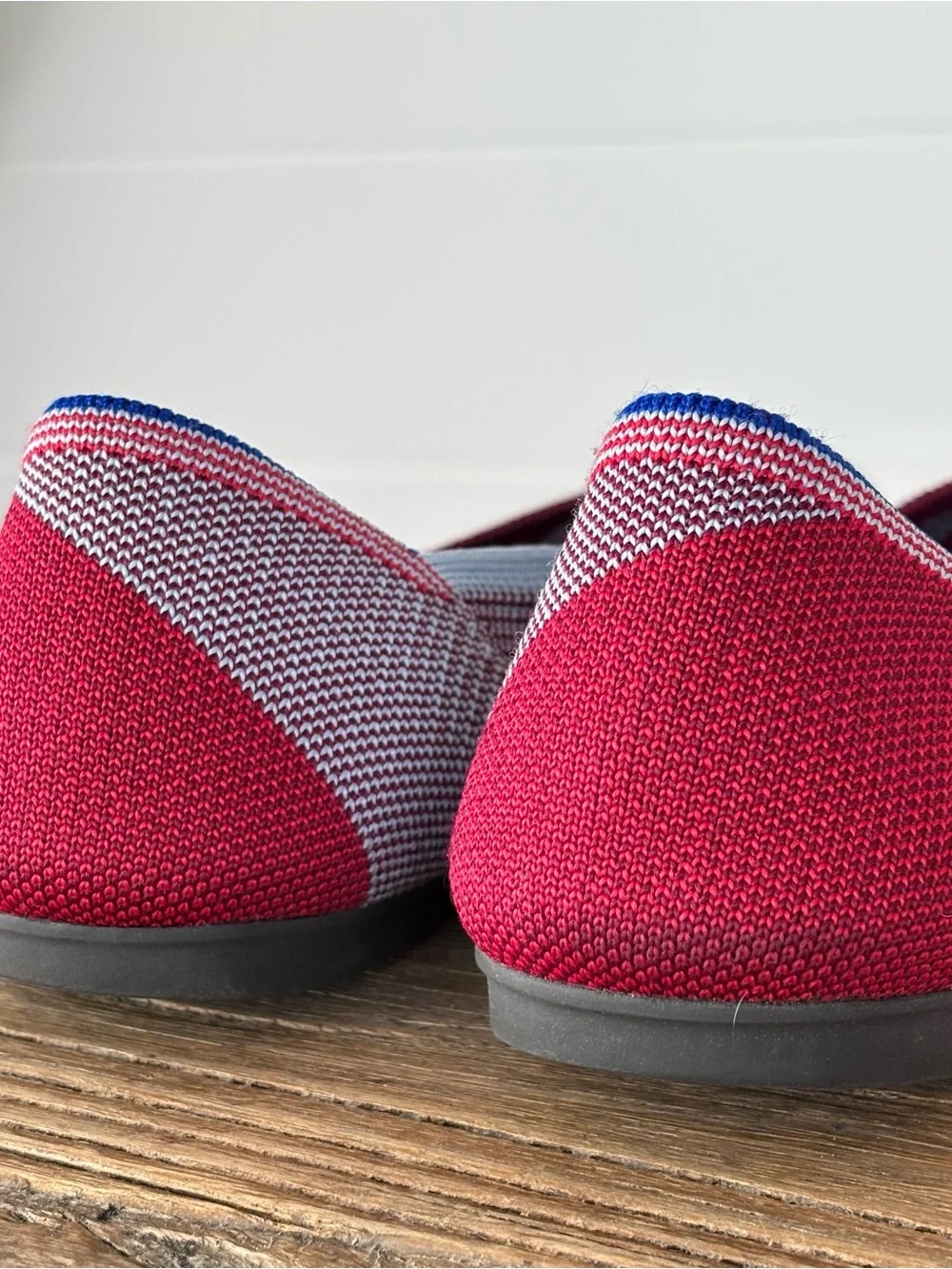 Rothy’s Limited Edition Berry Colorblock Round Toe Flats Women's Size 10.5